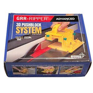 Grr-Ripper Advanced 3D Pushblock System For Woodworking Precision Safety Tool Mi